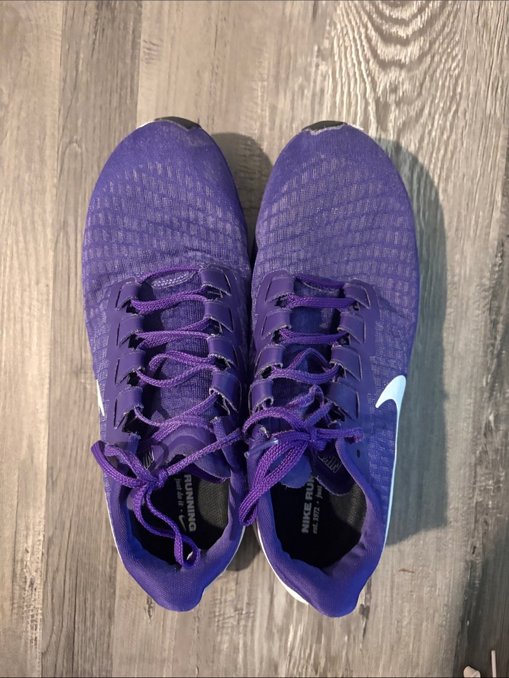 Nike Purple and White Women's Running Sneakers